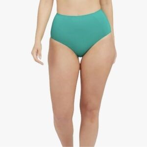 SPANX NWT SWIM BIKINI BOTTOMS MYSTIC GREEN SIZE XL BATHING SUIT TROPICAL VACAY
